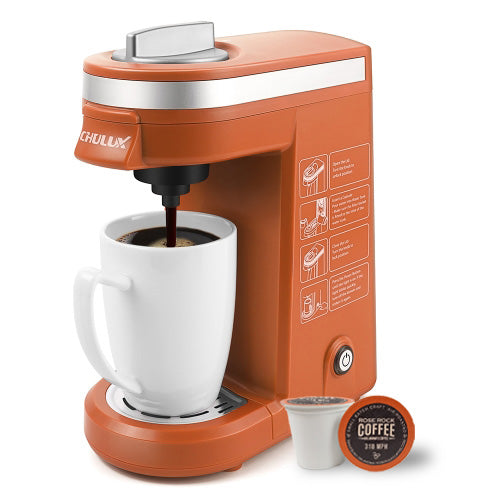 CHULUX Coffee Maker Single-Serve Coffee Machine for Capsule, Orange – Rose  Rock Coffee