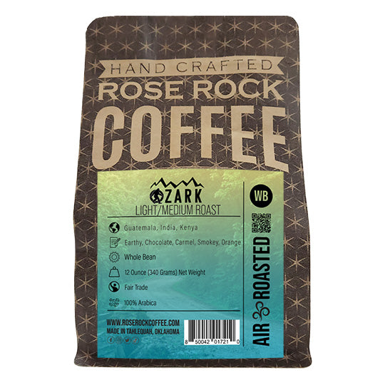 
                  
                    Ozark | Whole Bean Coffee | Light/Medium Roast | Rose Rock Coffee | Air Roasted | 12oz | 1lb | 5lb | Sample
                  
                