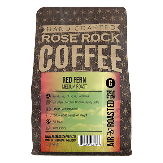 
                  
                    Red Fern | Ground Coffee | Medium Roast | Rose Rock Coffee | Air Roasted | 12oz | 1lb | 5lb | Sample
                  
                