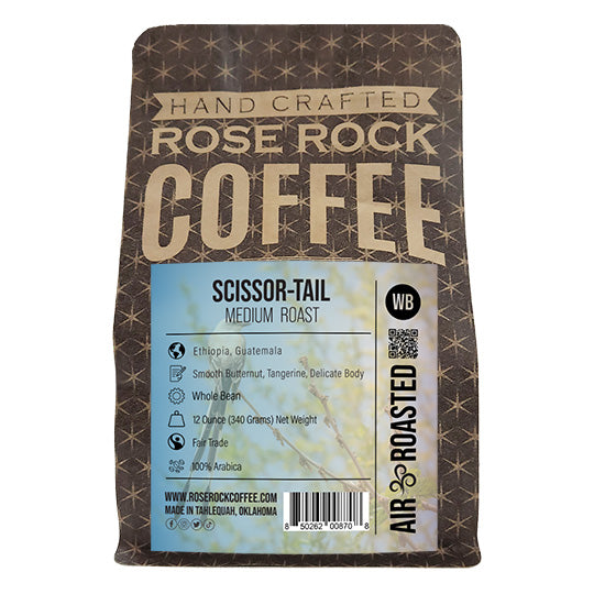 
                  
                    Scissor-Tail | Whole Bean | Medium Roast | Rose Rock Coffee | Air Roasted | 12oz | 1lb | 5lb | Sample
                  
                