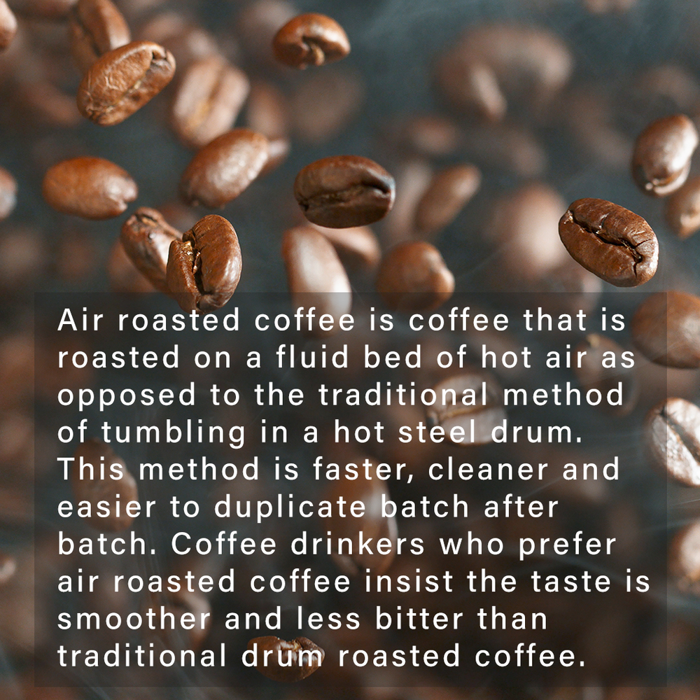 Air roasted outlet coffee