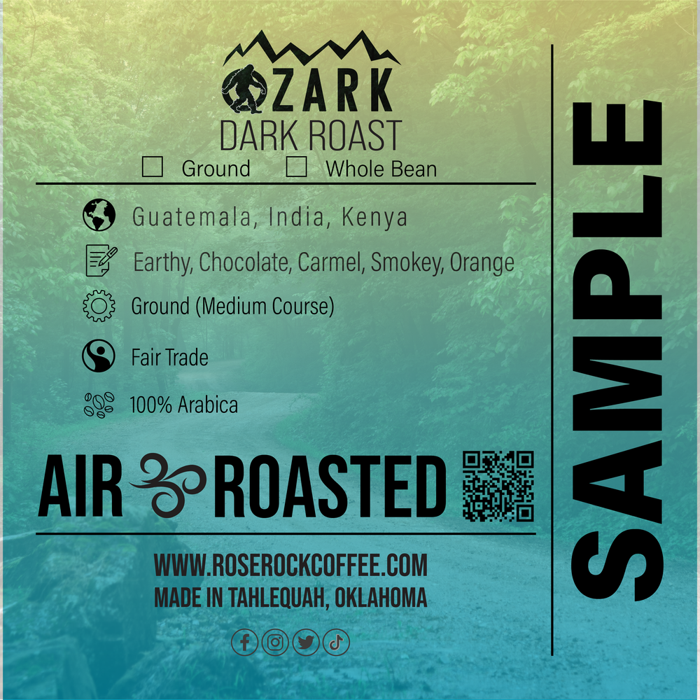 
                  
                    Ozark | Whole Bean Coffee | Light/Medium Roast | Rose Rock Coffee | Air Roasted | 10oz | 12oz | 1lb | 5lb | Sample
                  
                