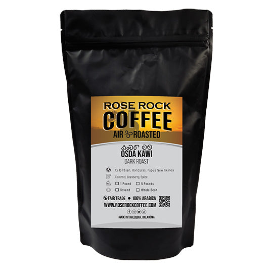 
                  
                    Osda Kawi | Ground Coffee | Dark Roast | Rose Rock Coffee | Air Roasted | 10oz | 12oz | 1lb | 5lb | Sample
                  
                