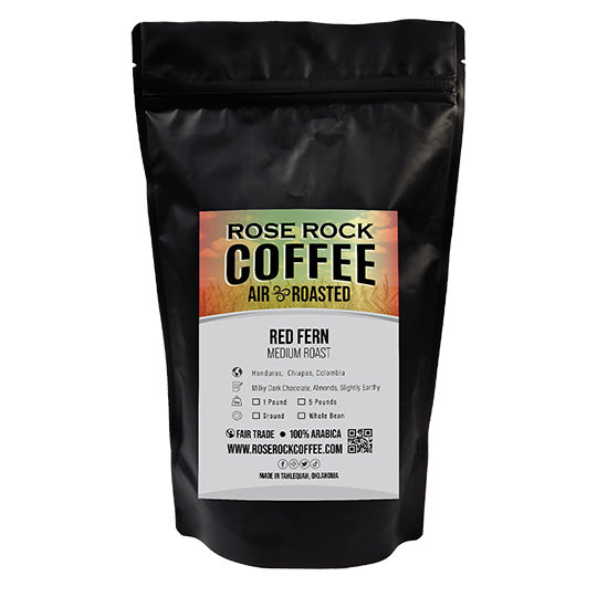
                  
                    Red Fern | Whole Bean Coffee | Medium Roast | Rose Rock Coffee | Air Roasted | 12oz 1lb | 5lb | Sample
                  
                